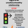 Healthy/Unhealthy Relationship Flyer -- STOP
