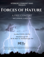 ICB Forces of Nature concert flyer