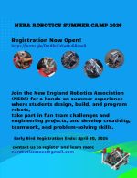 2026 NERA Robotics camp flyer