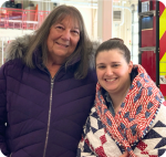 Anita Reeder and Kerry Kendall (cropped from Annual Town Report)