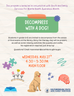 Decompress with a Dog flyer