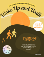 Wellness Week Sunrise Walk Flyer