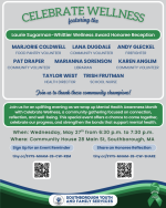 Celebrate Wellness flyer honorees