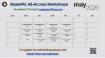 MassPAC all access workshops