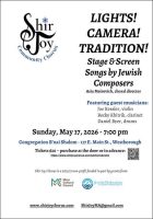 Shir Joy Spring 2026 concert flyer