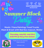 2026 Summer Block Parties flyer