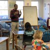 Comics workshop by Jonathan Toddd spring 2025 at the Library (from Facebook)