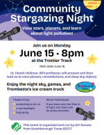 Community Stargazing flyer