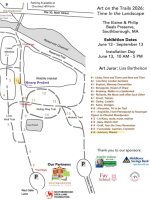 Neary exhibit at Art on the Trails (map edited by MySouthborough.com)
