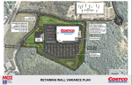 Costco retaining wall variance plan (from ZBA application)