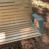 Cordaville Park benches that Kendall says are in need of upkeep (photo by John Kendall)