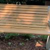 Cordaville Park benches that Kendall says are in need of upkeep (photo by John Kendall)