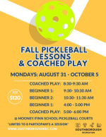 Fall Pickleball flyer