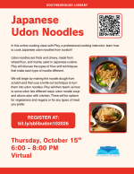 Udon noodles flyer
