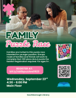 Family Puzzle Race flyer