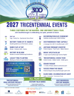 2027 Tricentennial Events flyer