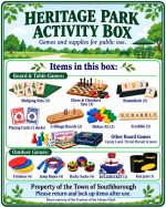 Heritage Park Activity Box flyer